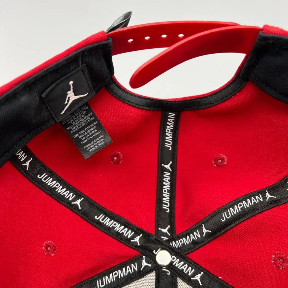 Air Jordan Hat Men Red Black Jumpman Wings Snap Back‎ Cap